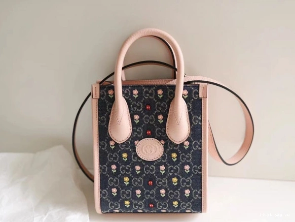 First bag ru G bag tote Mini Gucci Interlocking with 0728
